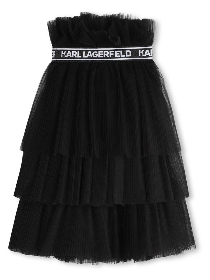 Karl Lagerfeld Kids Spódnica w kolorze czarnym rozmiar: 164