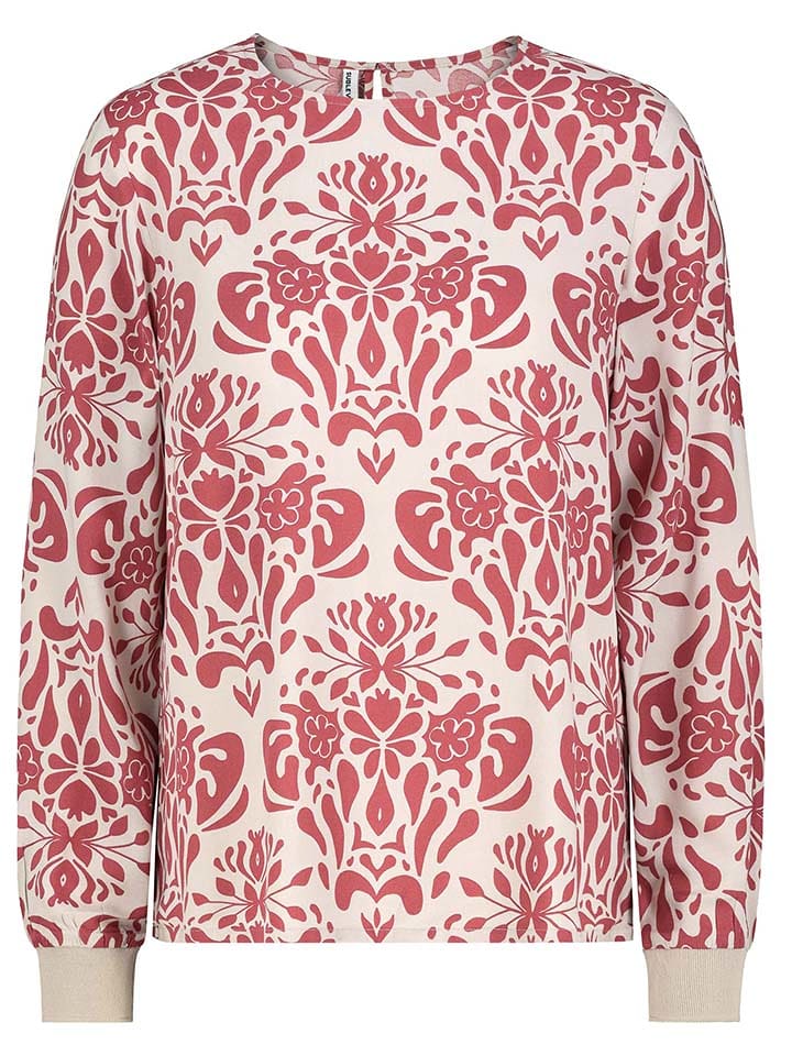 Sublevel Bluzka w kolorze kremowo-jagodowym rozmiar: XL