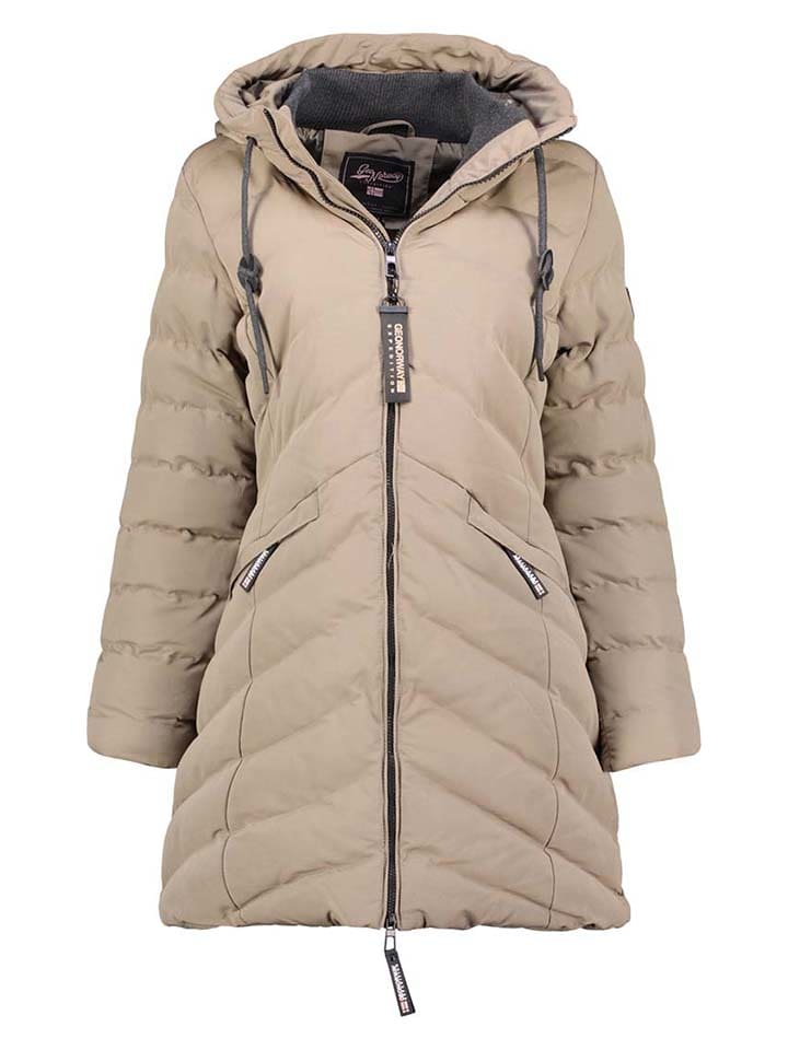 Geographical Norway Płaszcz pikowany "Clarisal" w kolorze beżowym rozmiar: M