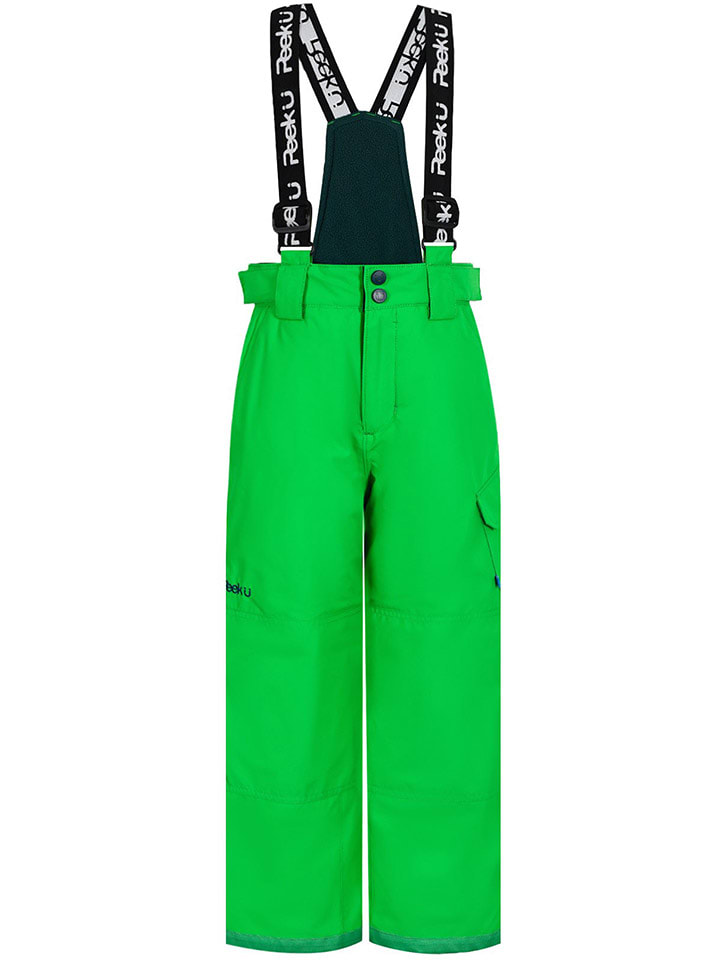 Peek U Spodnie narciarskie "Tyson" w kolorze zielonym rozmiar: 122