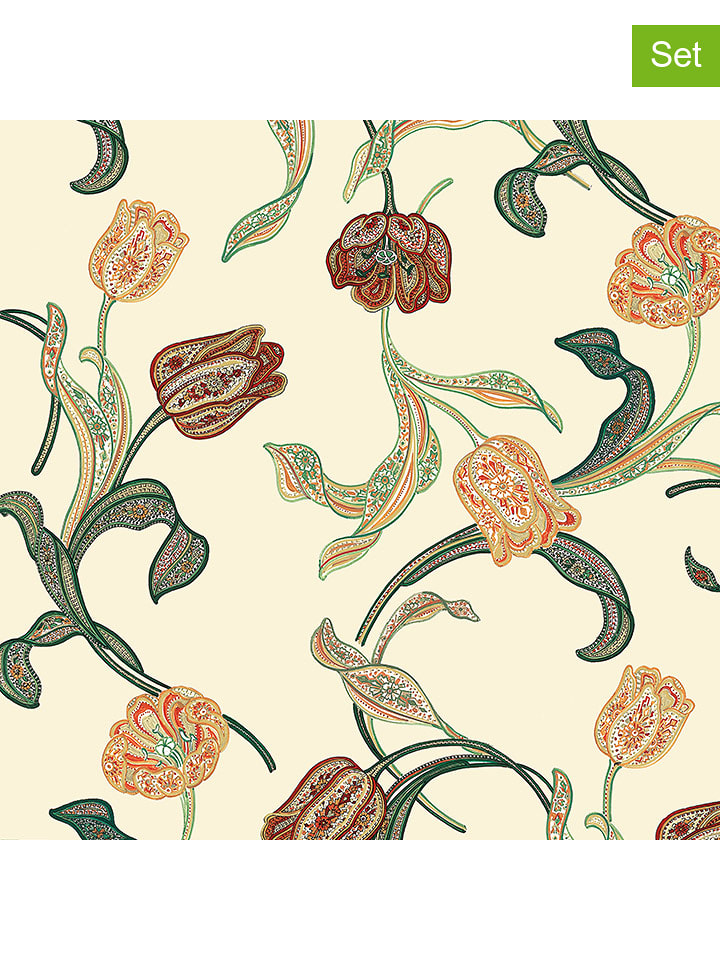 ppd Serwetki (40 szt.) "Liberty A Venezia" w kolorze kremowo-zielonym rozmiar: onesize