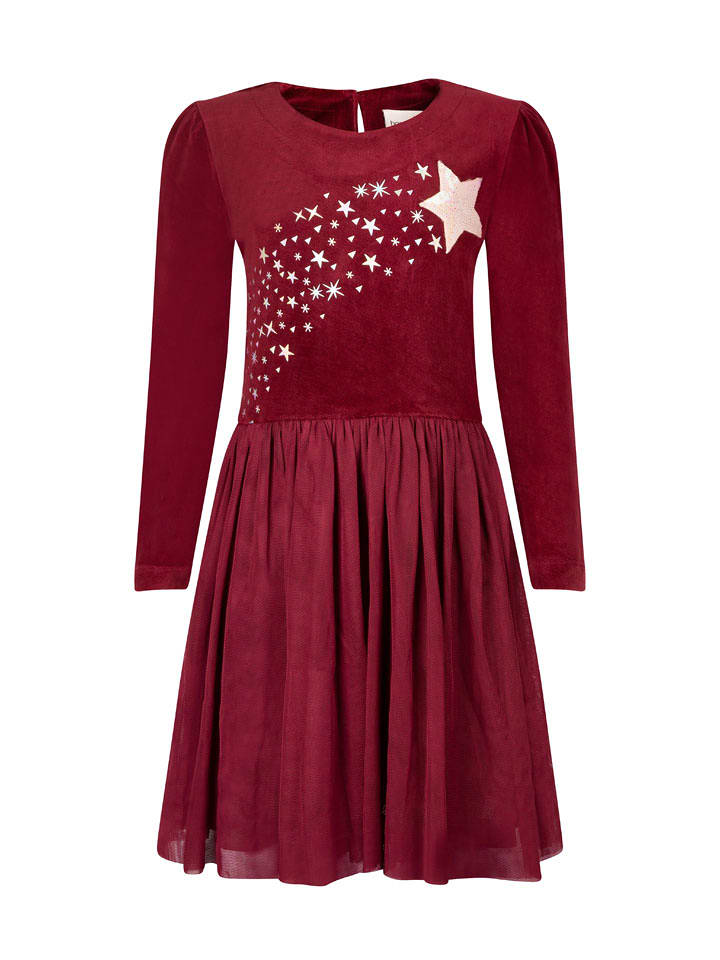 happy girls by Eisend Sukienka w kolorze czerwonym rozmiar: 104