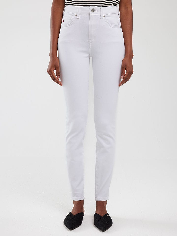 BIG STAR Dżinsy - Slim fit - w kolorze białym rozmiar: W25/L30