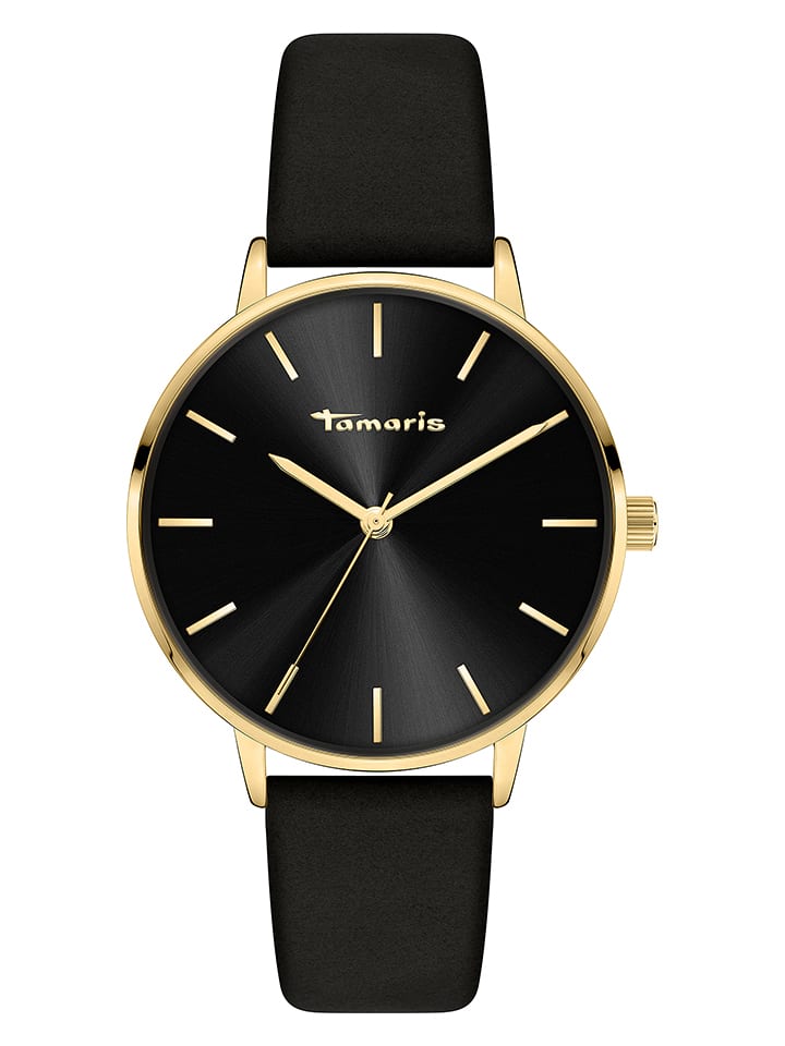 Tamaris Zegarek kwarcowy w kolorze złoto-czarnym rozmiar: onesize