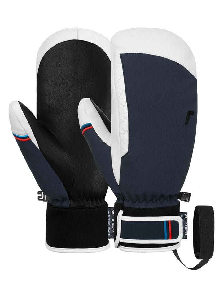 Reusch Rękawiczki funkcyjne "Laura" w kolorze granatowo-białym rozmiar: 7,5