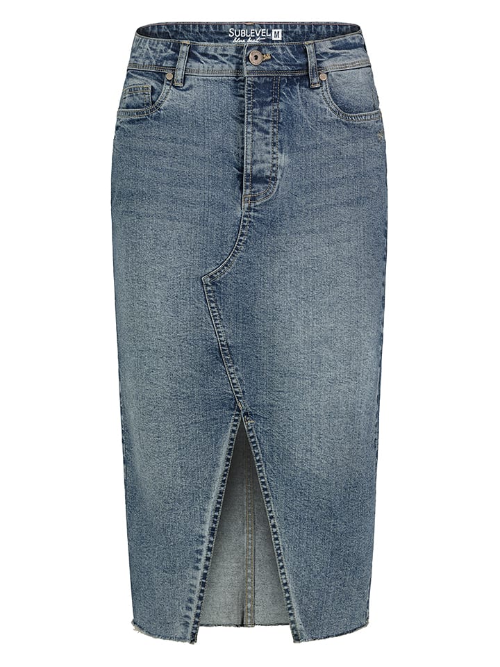 Sublevel Spódnica dżinsowa w kolorze niebieskim rozmiar: S