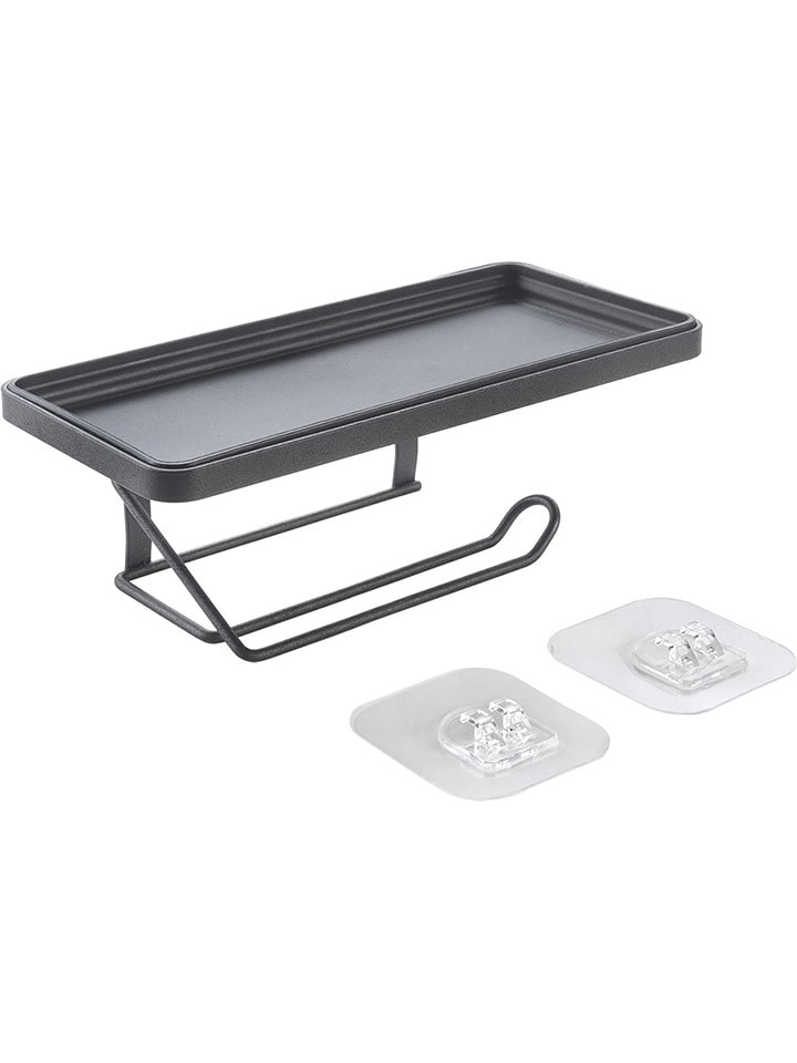 metaltex Uchwyt "Origin" w kolorze czarnym na papier toaletowy - 22 x 11 x 8 cm rozmiar: onesize