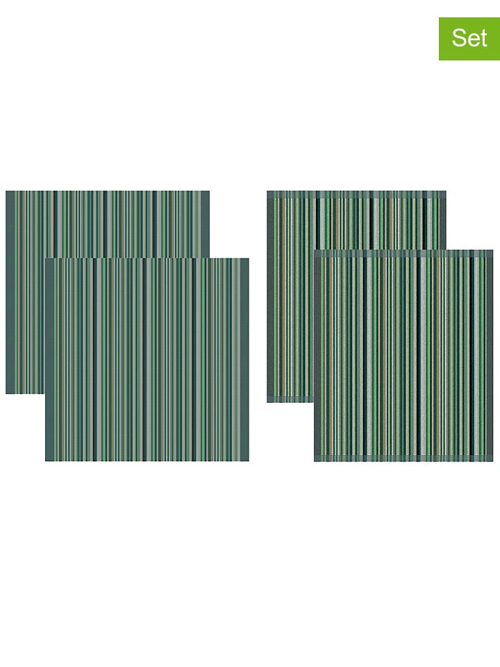 DDDDD 4-częściowy zestaw "Over the rainbow" w kolorze zielonym rozmiar: onesize