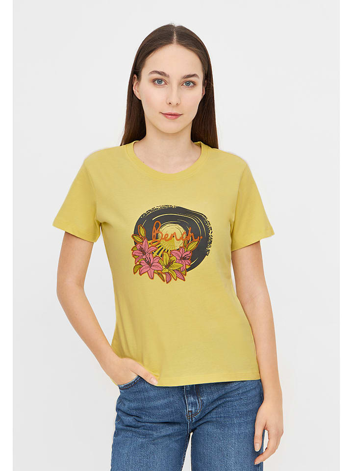 Bench Koszulka "Anita" w kolorze żółtym rozmiar: 40