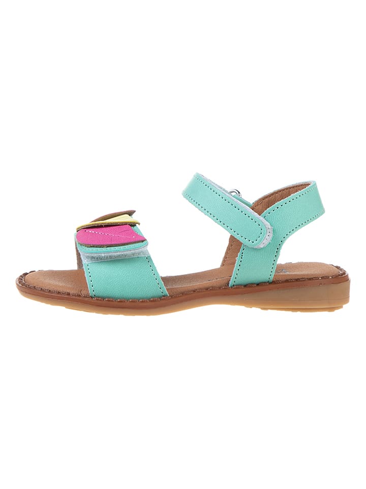 kmins Skórzane sandały w kolorze turkusowym rozmiar: 26