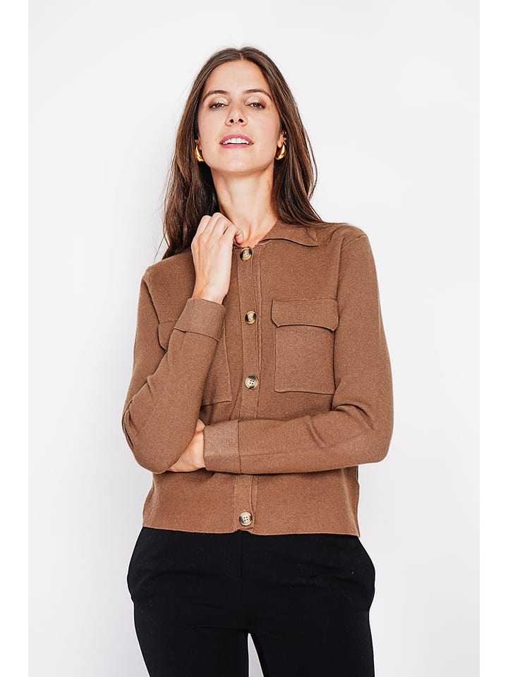 William de Faye Kardigan w kolorze jasnobrązowym rozmiar: 40