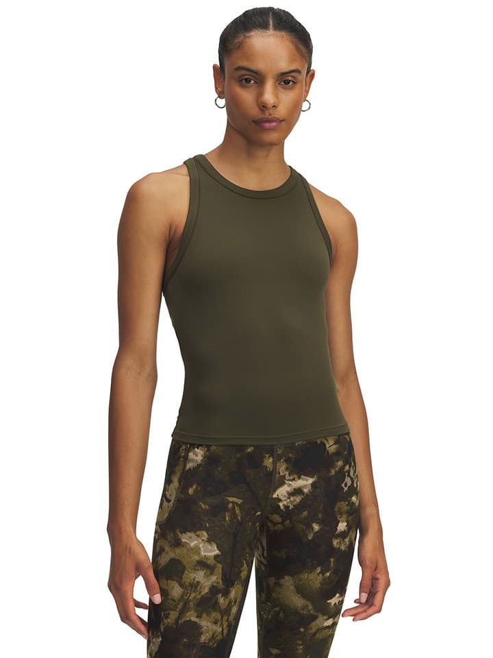 Under Armour Top funkcyjny w kolorze khaki rozmiar: XS