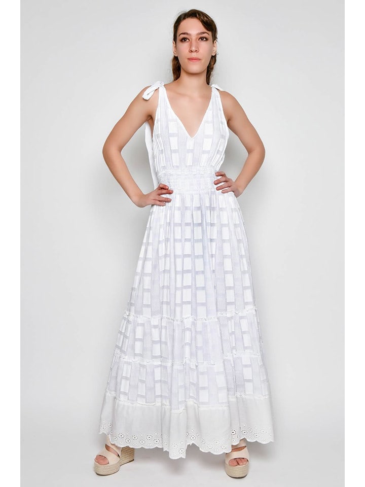 H.H.G. Sukienka w kolorze białym rozmiar: L