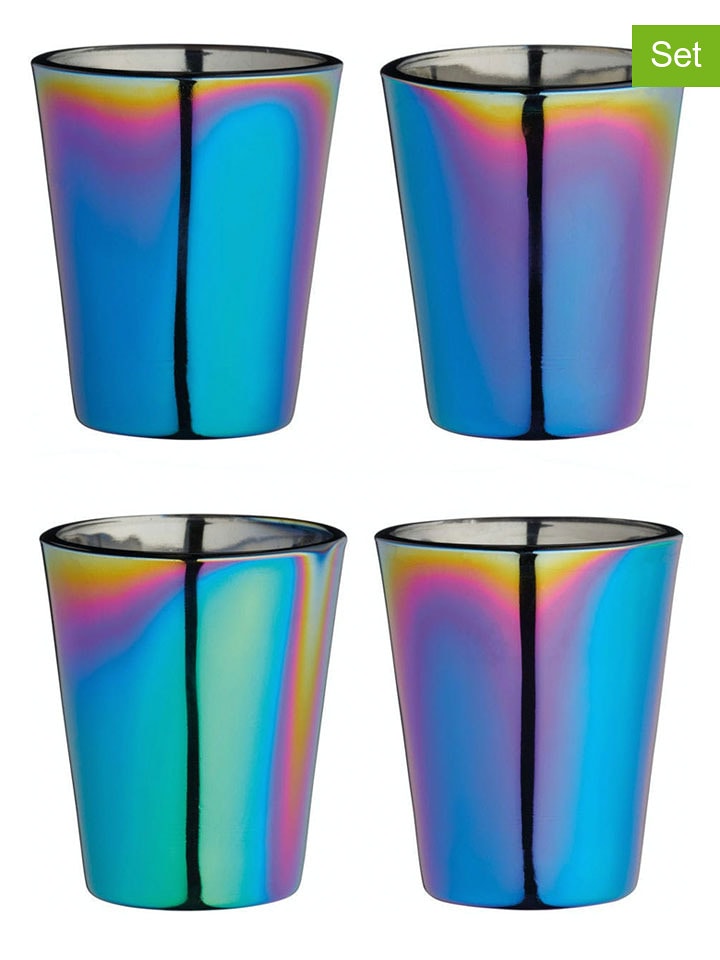 BarCraft Kieliszki (4 szt.) ze wzorem do shotów - 50 ml rozmiar: onesize