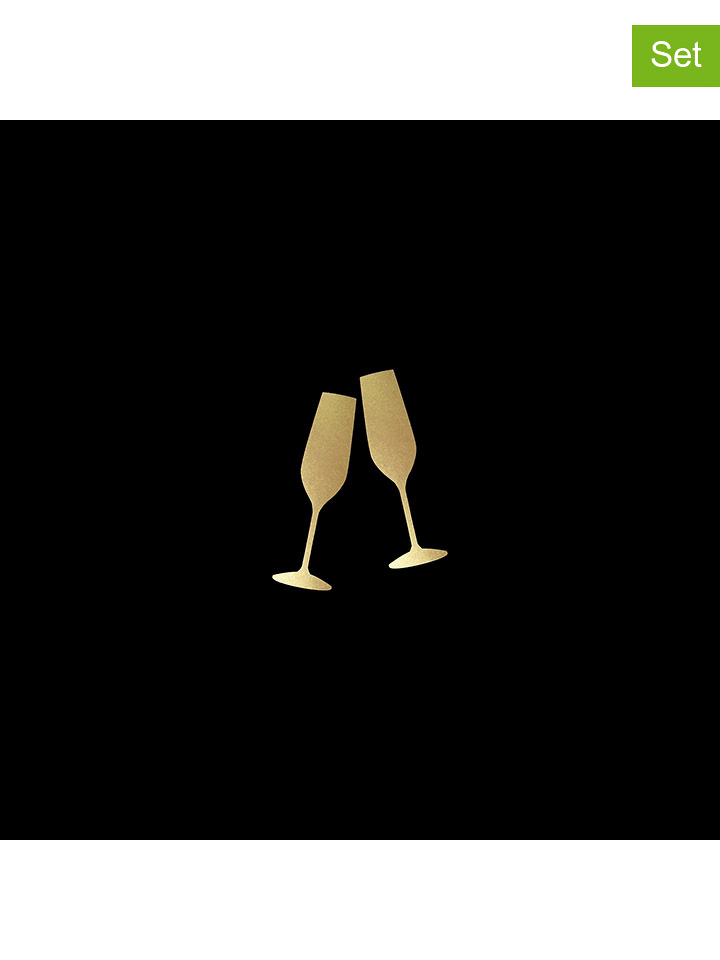 ppd Serwetki (40 szt.) "To Cheers" w kolorze czarnym rozmiar: onesize