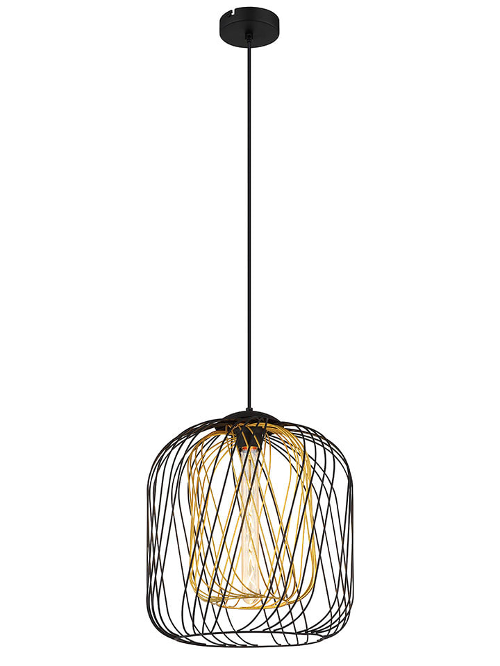 Globo lighting Lampa wisząca "Dichti" w kolorze złoto-czarnym - wys. 150 x Ø 35 cm rozmiar: onesize