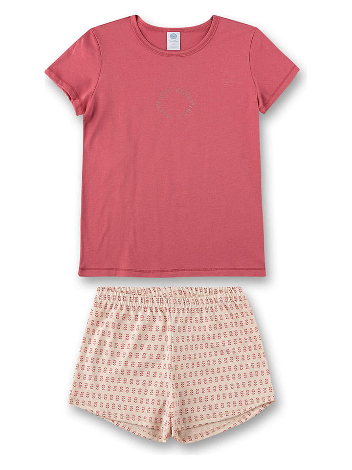 Sanetta Piżama w kolorze beżowo-jasnoróżowym rozmiar: 128