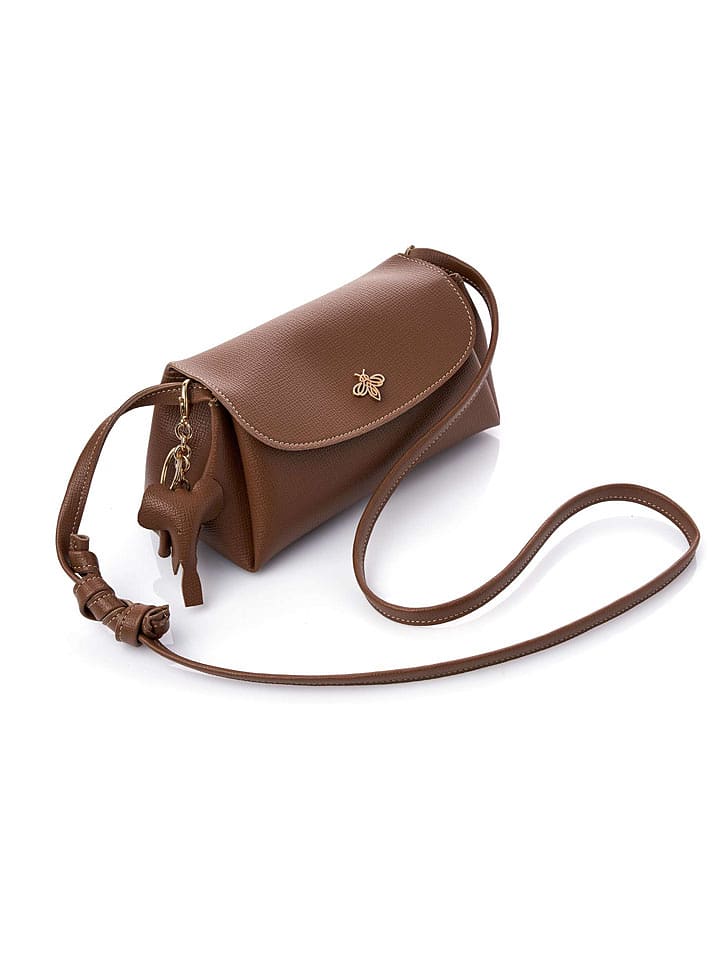 Lucky Bees Torebka "Ava" w kolorze jasnobrązowym - 22 x 12 x 11 cm rozmiar: onesize