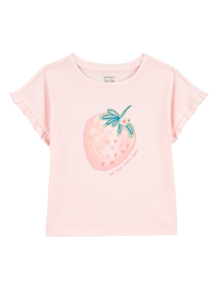carter's Koszulka w kolorze jasnoróżowym rozmiar: 104