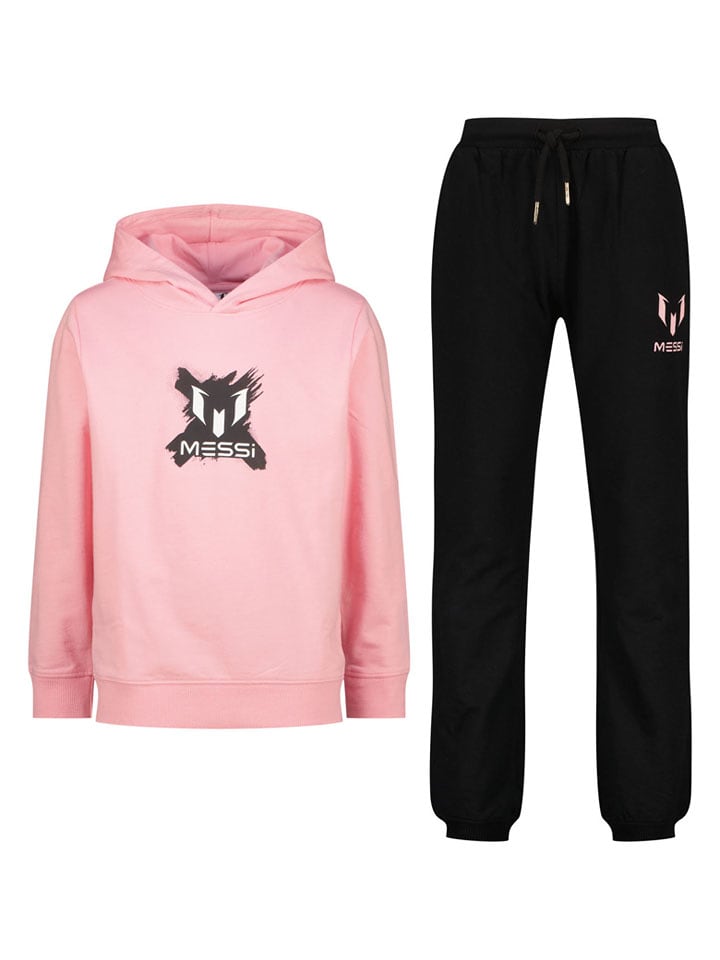 Messi 2-częściowy zestaw w kolorze jasnoróżowo-czarnym rozmiar: 152