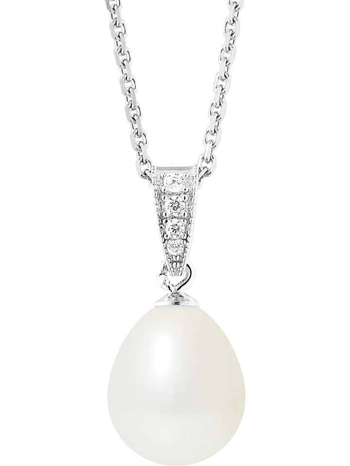 Pearline Srebrny naszyjnik z perłą - dł. 42 cm rozmiar: onesize