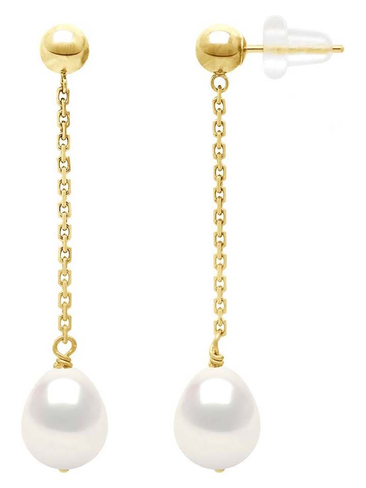 Pearl Addict Złote kolczyki-wkrętki z perłami rozmiar: onesize