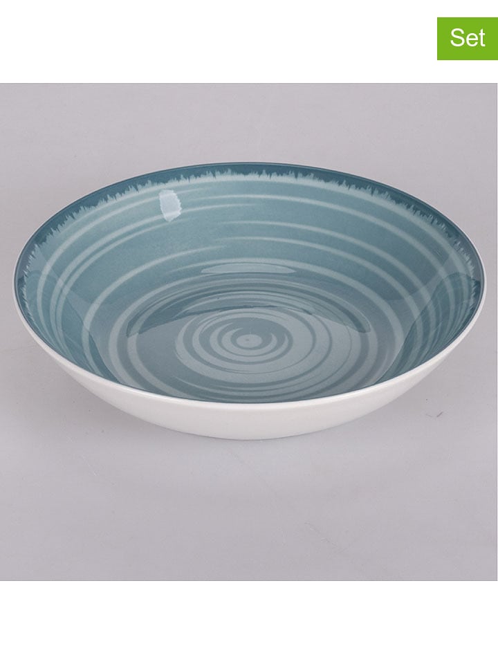 Villa d´Este Talerze głębokie (6 szt.) "Baita" w kolorze miętowym - Ø 20,5 cm rozmiar: onesize