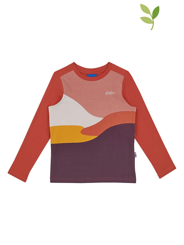 finkid Koszulka "Ilo" w kolorze czerwono-fioletowym rozmiar: 110/120