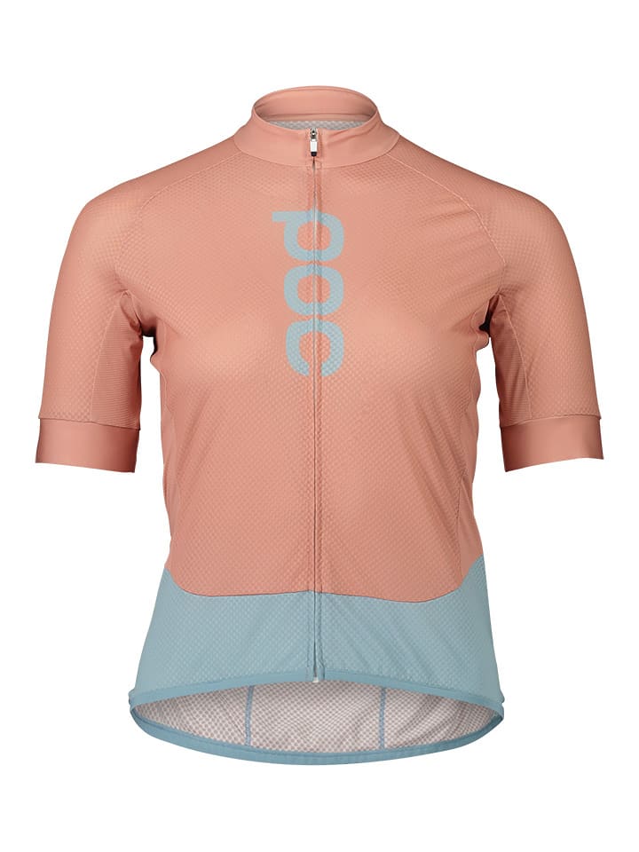 POC Koszulka kolarska "Essential Road" w kolorze jasnoróżowo-błękitnym rozmiar: XL