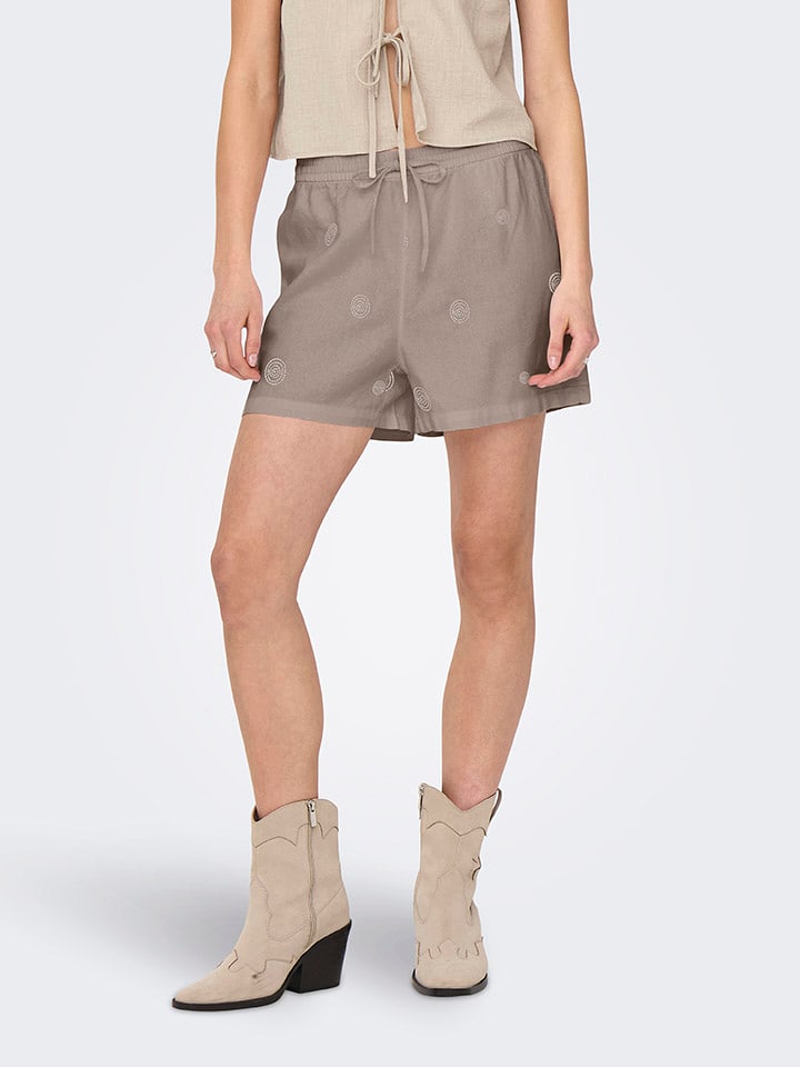 ONLY Szorty w kolorze szarobrązowym rozmiar: XL