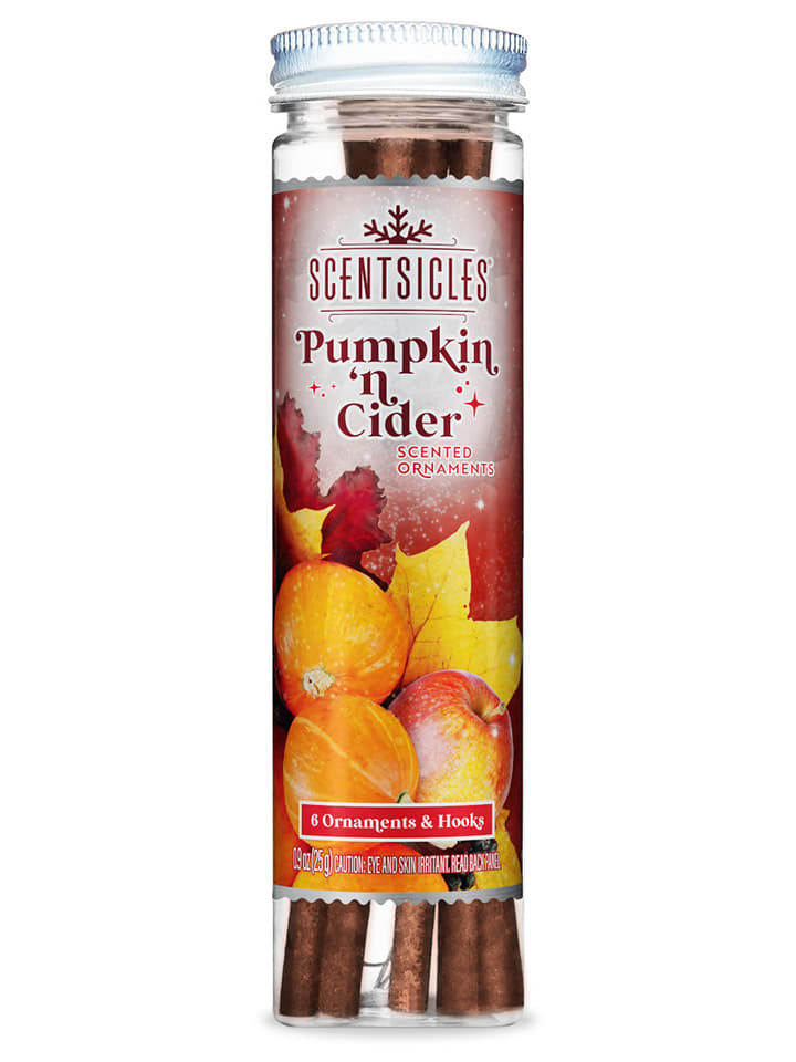 Scentsicles Patyczki zapachowe (6 szt.) "Scentsicles - Pumpkin 'n Cider" na choinkę rozmiar: onesize