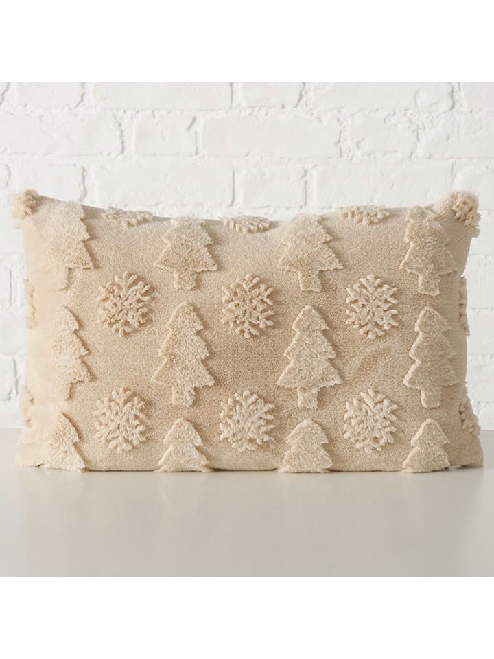 Boltze Poduszka "Naina" w kolorze beżowym - 48 x 30 cm rozmiar: onesize