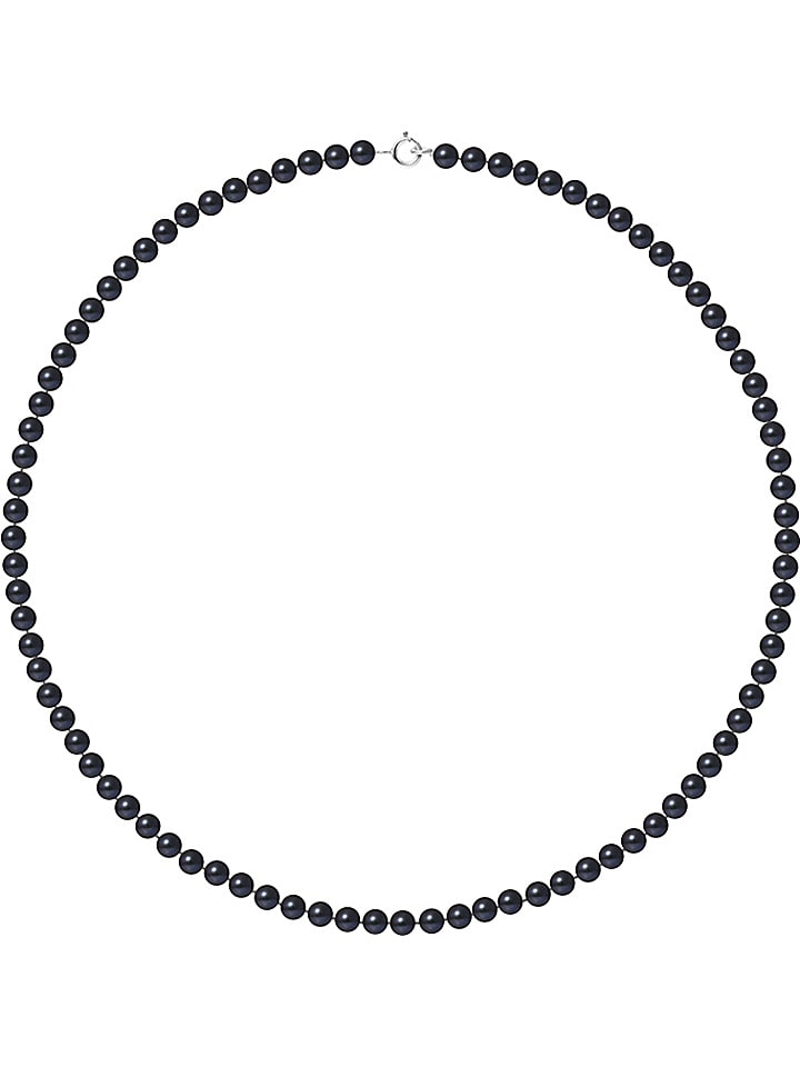 Pearline Naszyjnik w kolorze granatowym z perłami - dł. 42 cm rozmiar: onesize