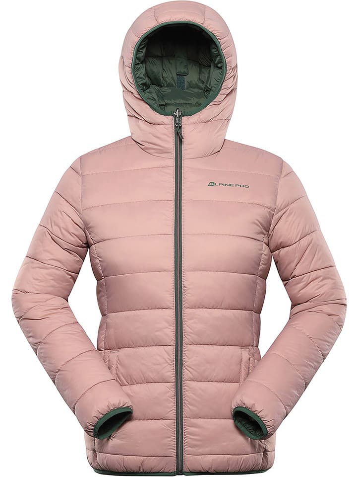 Alpine Pro Kurtka zimowa "Eroma" w kolorze jasnoróżowo-zielonym rozmiar: M/L