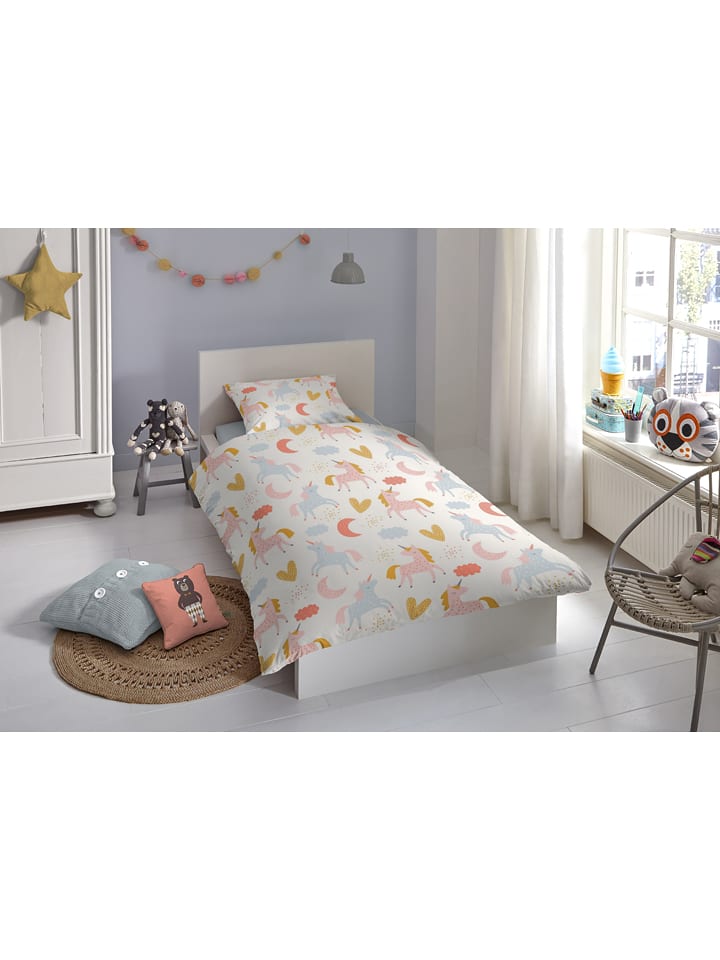 Good Morning Komplet pościeli w kolorze jasnoróżowym rozmiar: 140x220 cm