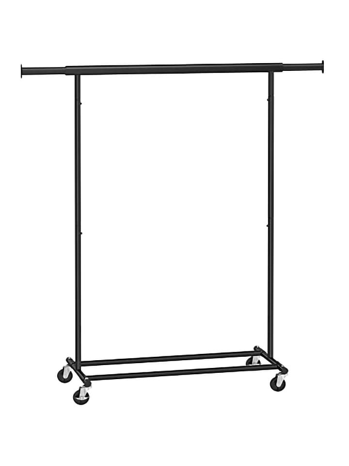 SONGMICS Garderoba stojąca w kolorze czarnym - 132 x 160 x 45,5 cm rozmiar: onesize