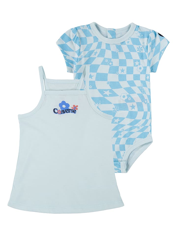 Converse 2-częściowy zestaw w kolorze błękitnym rozmiar: 110/116