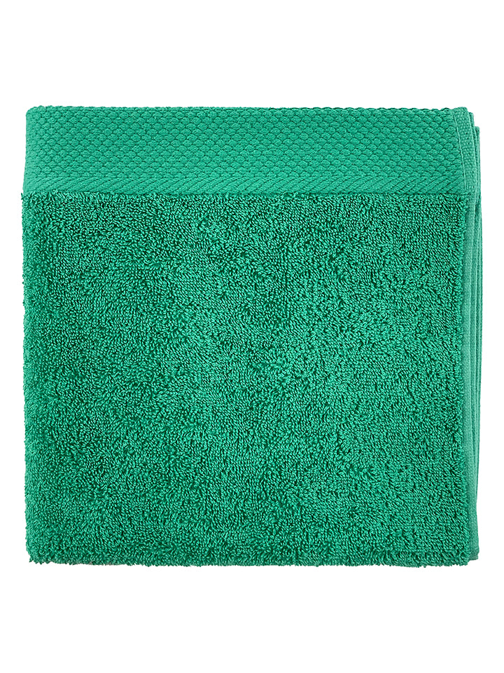 Soft by Perle de Coton Ręcznik "Epo" w kolorze zielonym do rąk rozmiar: 100x150 cm