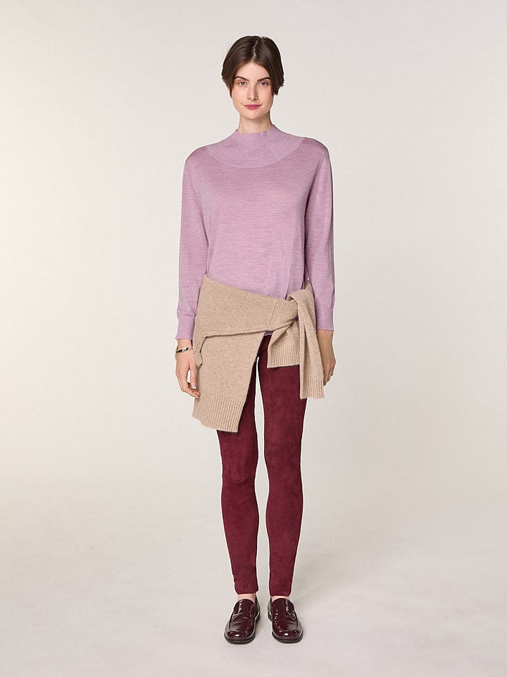 Rodier Wełniany sweter w kolorze jasnoróżowym rozmiar: M