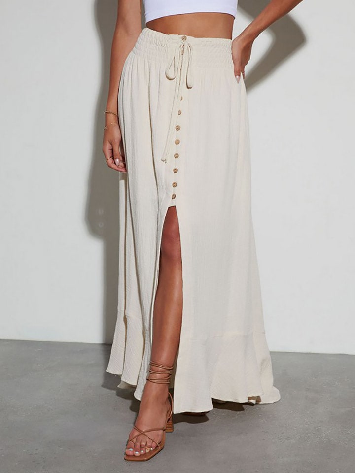 Milan Kiss Spódnica w kolorze kremowym rozmiar: L