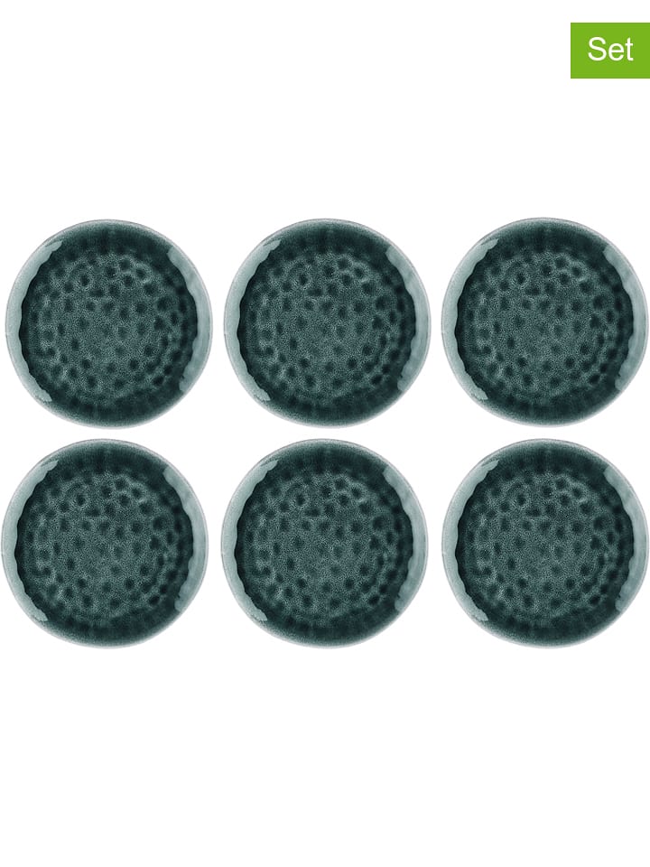 Björn Talerze obiadowe (6 szt.) "Moon" w kolorze morskim - Ø 28,5 cm rozmiar: onesize