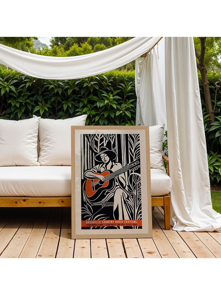 Wallity Druk artystyczny w ramce rozmiar: 35x45 cm