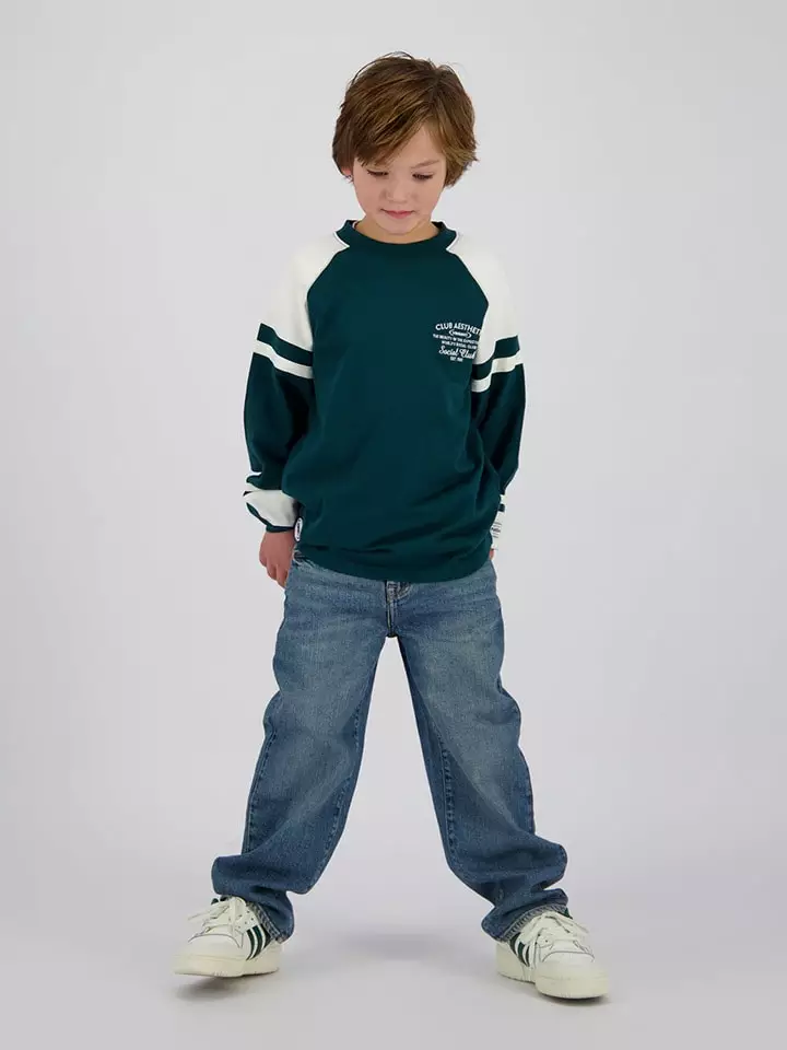 Vingino Koszulka "Hunter" w kolorze zielono-białym rozmiar: 152