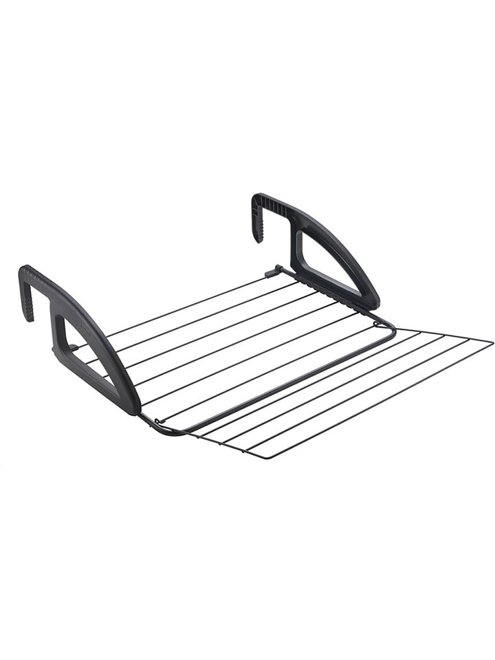 metaltex Suszarka balkonowa "Bries" w kolorze czarnym - 62 x 61 cm rozmiar: onesize