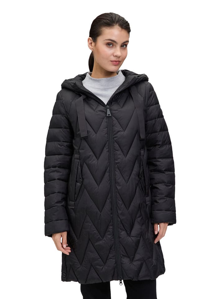 Betty Barclay Płaszcz pikowany w kolorze czarnym rozmiar: 48