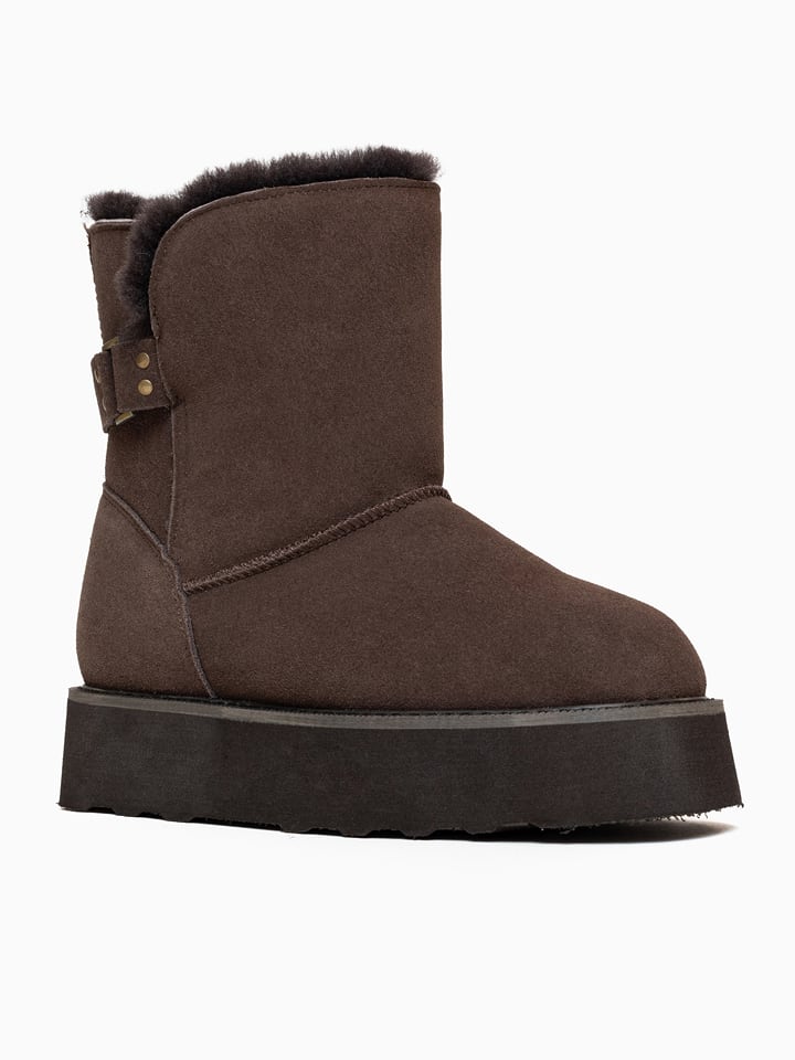 Gooce Skórzane botki "Colorado" w kolorze brązowym rozmiar: 36