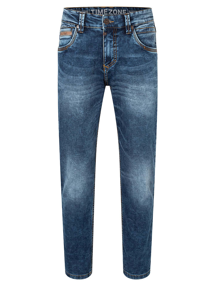 Timezone Dżinsy "Edward" - Slim fit - w kolorze niebieskim rozmiar: W36/L34