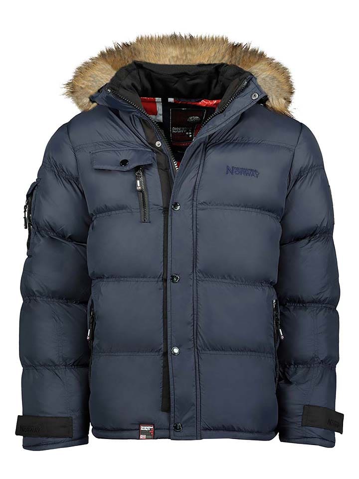 Geographical Norway Parka "Bonap" w kolorze granatowym rozmiar: 152