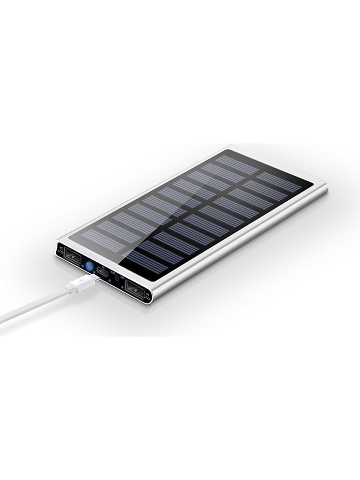 SmartCase Solarny powerbank w kolorze srebrnym - 20.000 mAh rozmiar: onesize