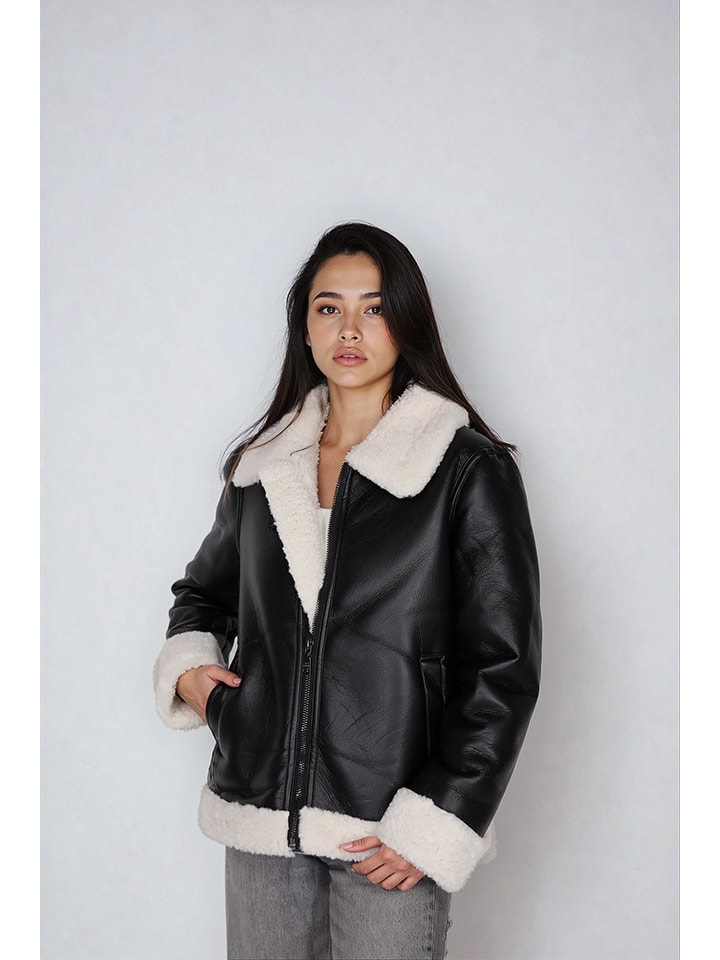 Steve Madden Kurtka w kolorze czarnym ze skóry syntetycznej rozmiar: XXL